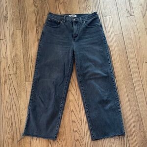 Madewell Perfect Vintage Wide Leg Crop jeans size 28